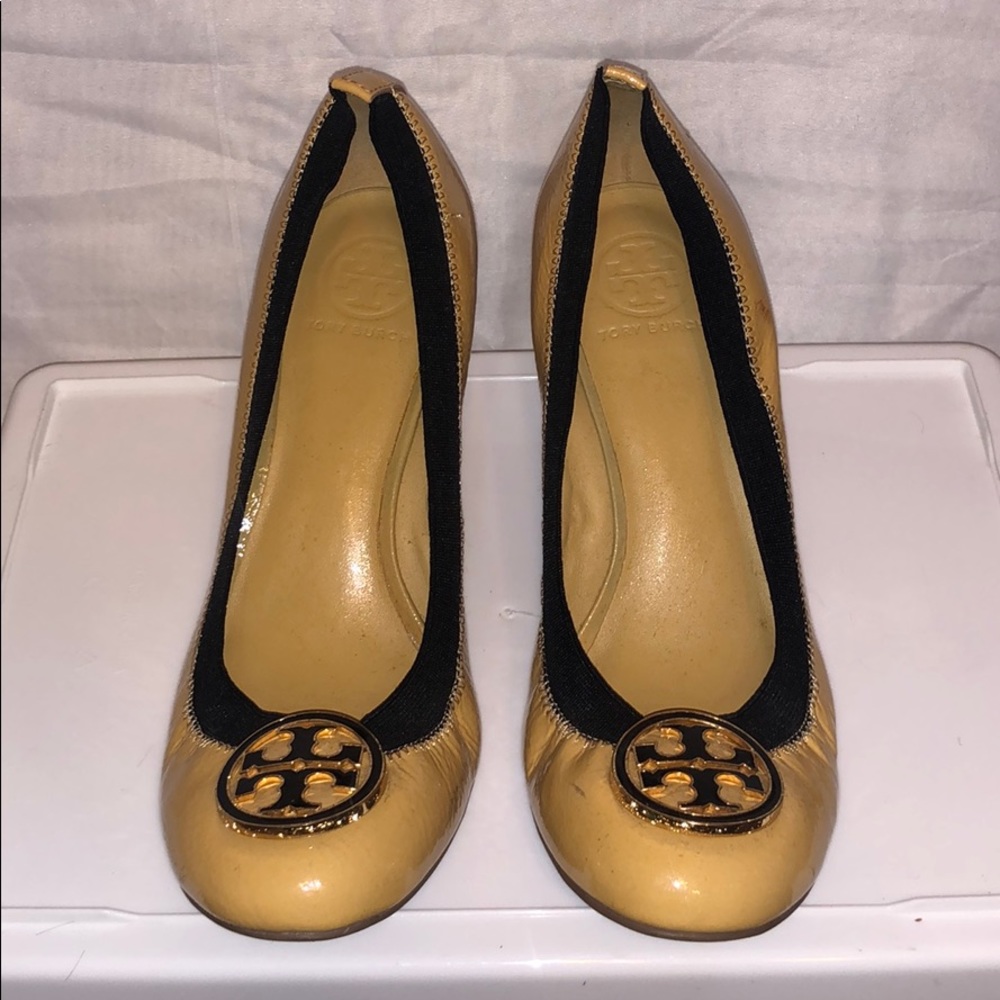 Tory Burch leather wedges